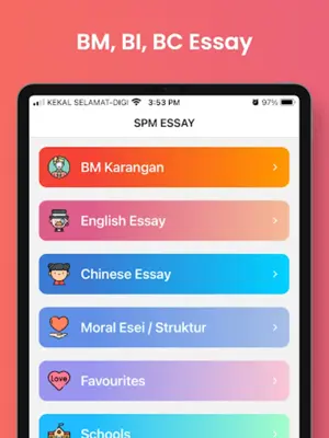 SPM Essay android App screenshot 0